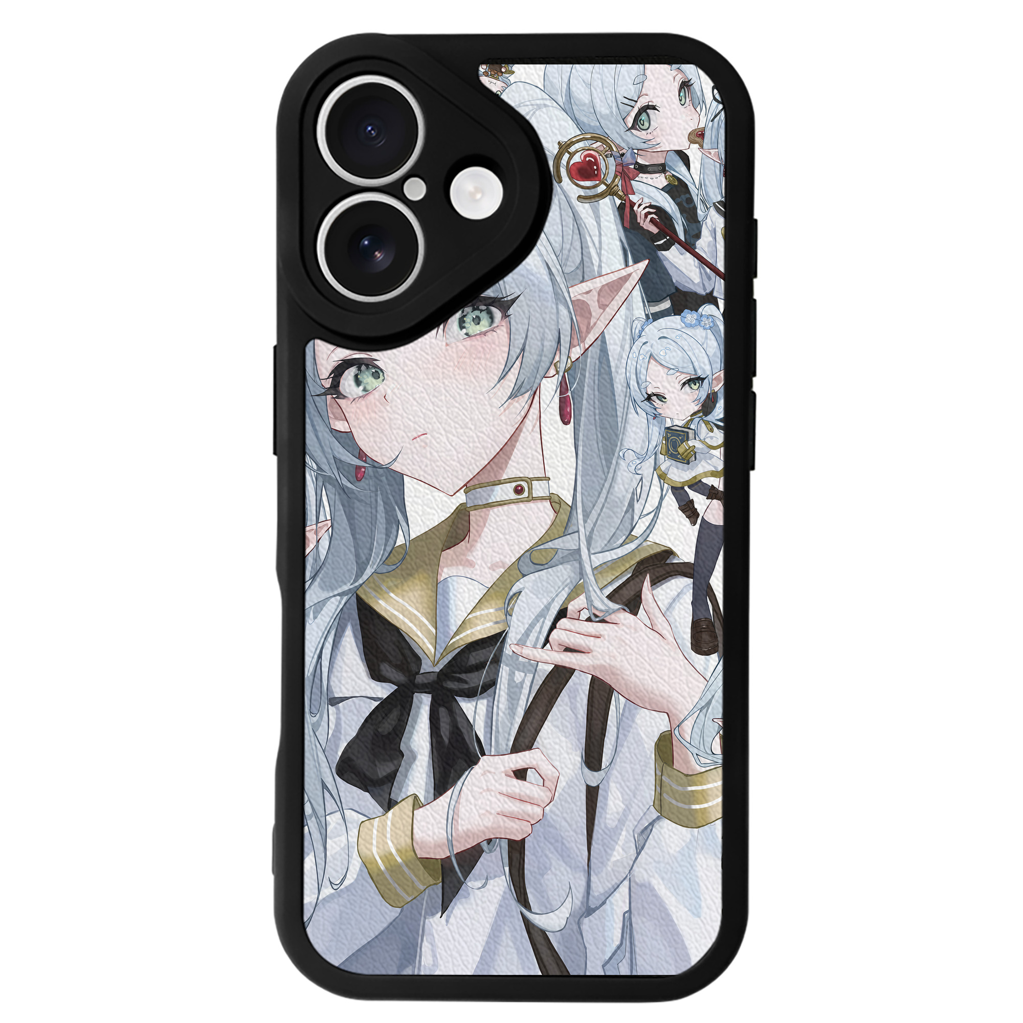 （画像用） 葬送のフリーレン Frieren 【iPhone 16シリーズ対応】シリコンスマホケース（レザー調） 材質：シリコン